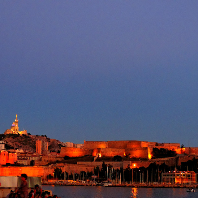 "Notre dame de la garde and st. Nicolas" by Amit Mendelsohn - £50.00 "Notre dame de la garde and st. Nicolas" stock image