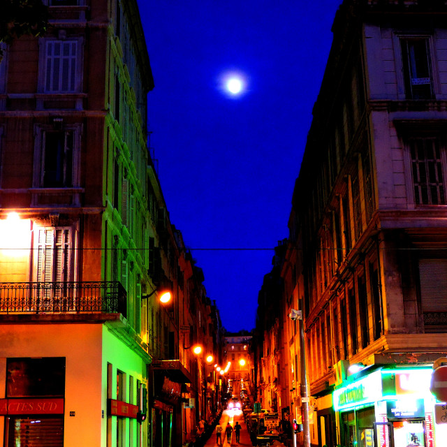 "Rue Senac - Marseille" stock image