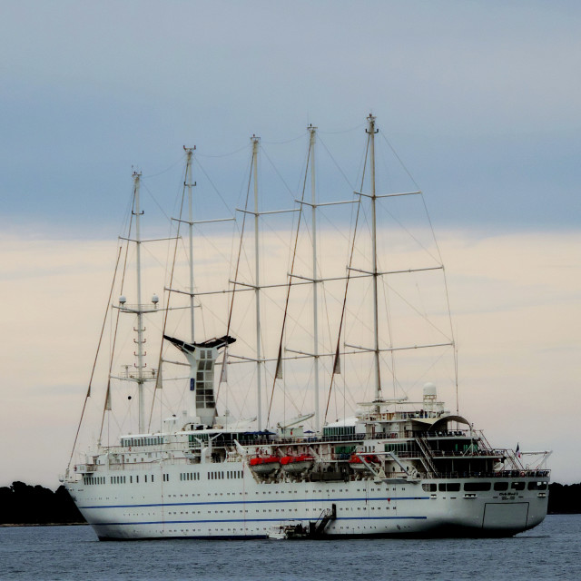 "Cannes cruise boat of club med" by Amit Mendelsohn - £50.00 "Cannes cruise boat of club med" stock image