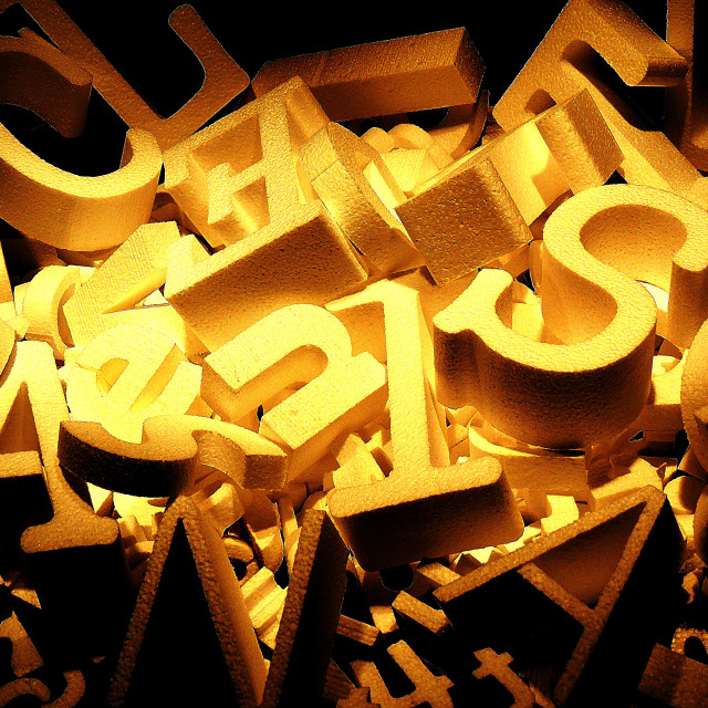 "Letters" by Amit Mendelsohn - $62.97 "Letters" stock image