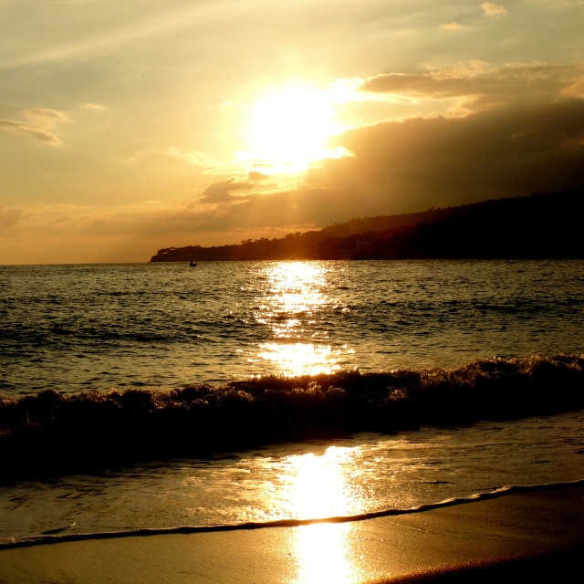 "Cassis - Sunset" stock image