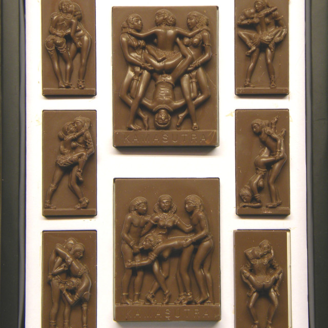 "Kamasutra in Chocolate" by Amit Mendelsohn - £50.00 "Kamasutra in Chocolate" stock image