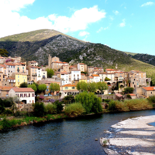 "Roquebrun, Hérault" stock image