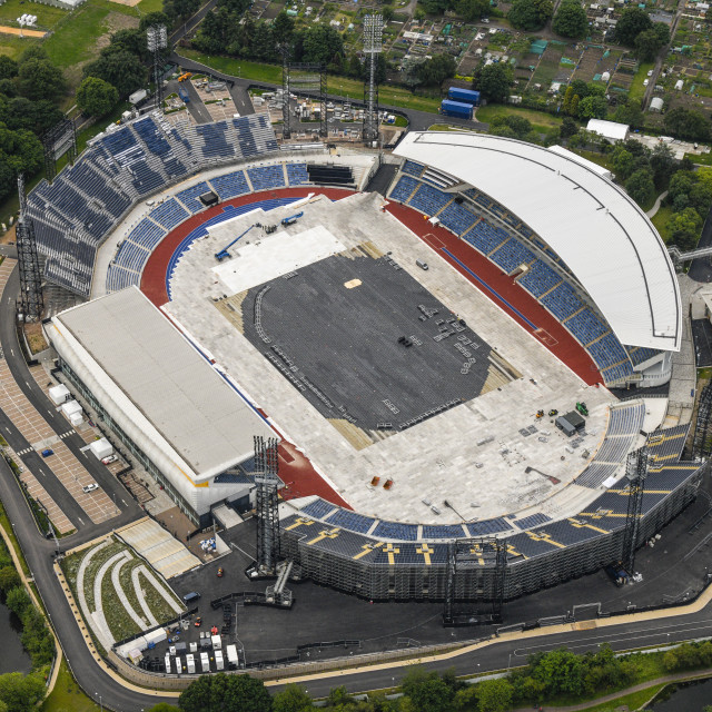 "Birmingham aerial Alexander Stadium 220602 41" stock image