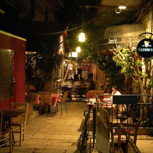 "a classic Jerusalem corner" by Amit Mendelsohn - £50.00 "a classic Jerusalem corner" stock image