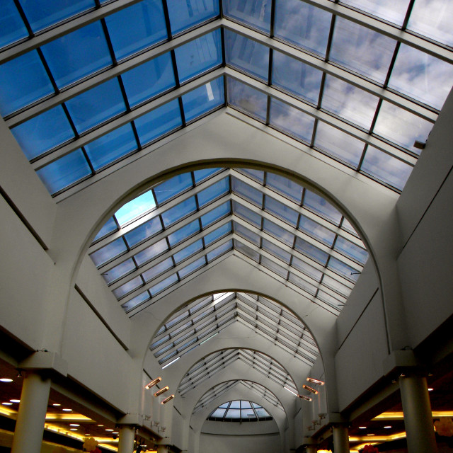 "The roof of the shopping mall" stock image