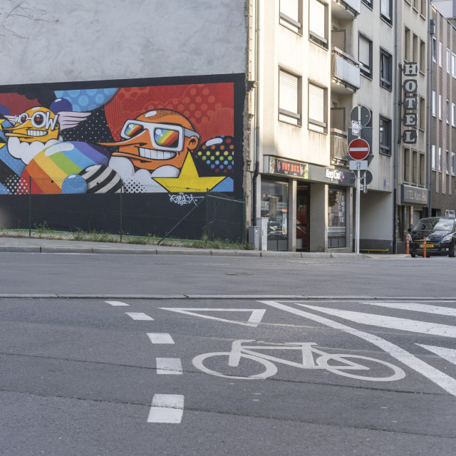 "Traffic Calming in Luxemburg" stock image