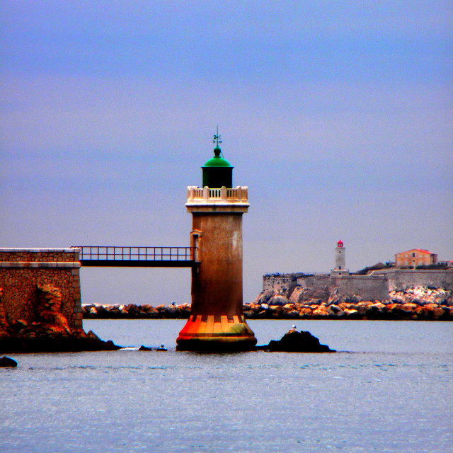 "A light tower" stock image