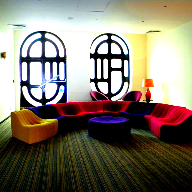 "A sitting room" by Amit Mendelsohn - £50.00 "A sitting room" stock image
