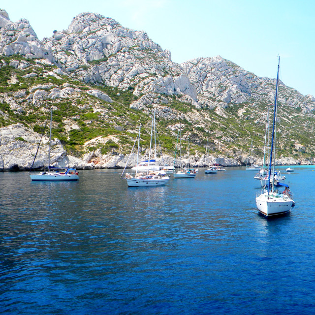 "The creeks - Calanques" by Amit Mendelsohn - £50.00 "The creeks - Calanques" stock image
