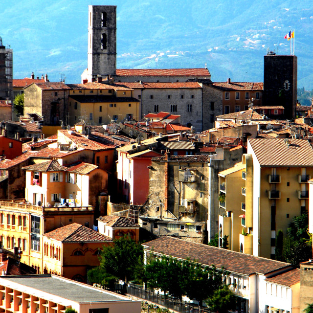 "The roofs of Grasse" stock image