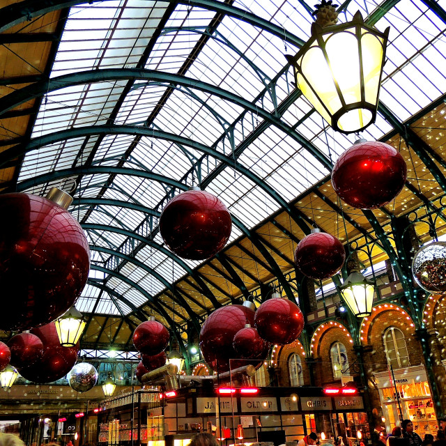 "Covent Garden before Christmas" stock image