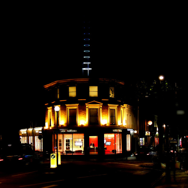 "London at night" stock image