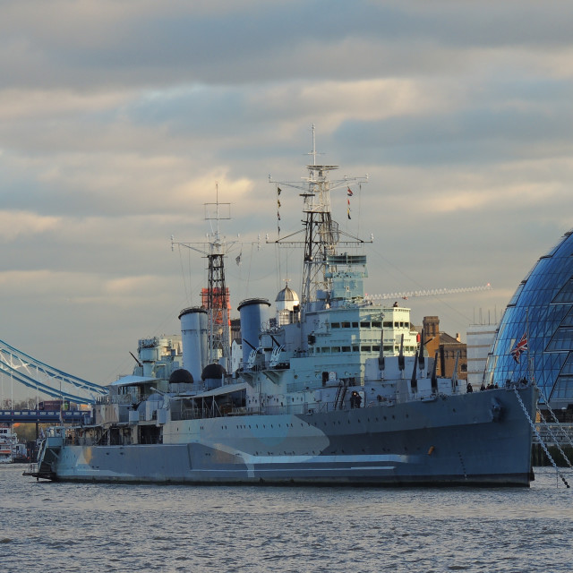 "A boat on the Thames" stock image