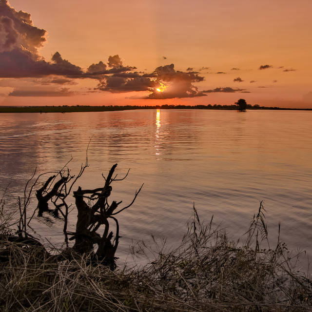 "Chobi National Park Sunset 2" by Russell Waite Photography - $26.93 "Chobi National Park Sunset 2" stock image