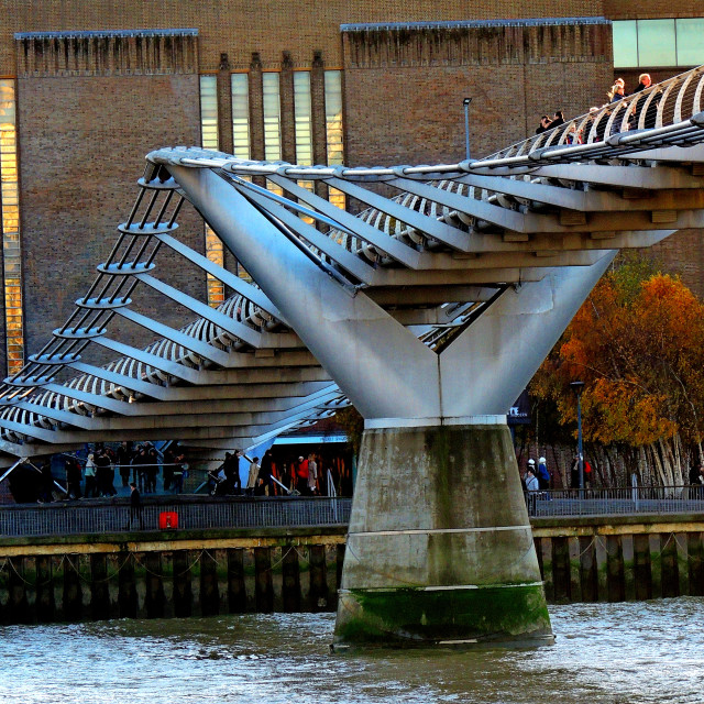 "Millennium Bridge - London" stock image