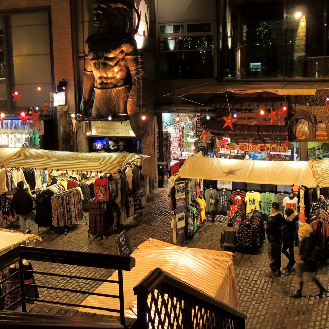 "Camden town indoor market" stock image