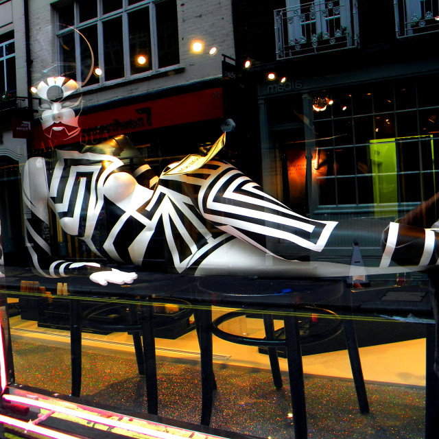 "A vitrine, London" by Amit Mendelsohn - £50.00 "A vitrine, London" stock image