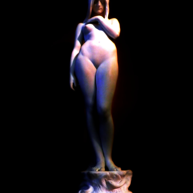 "A woman sculpture - V&A Museum" stock image