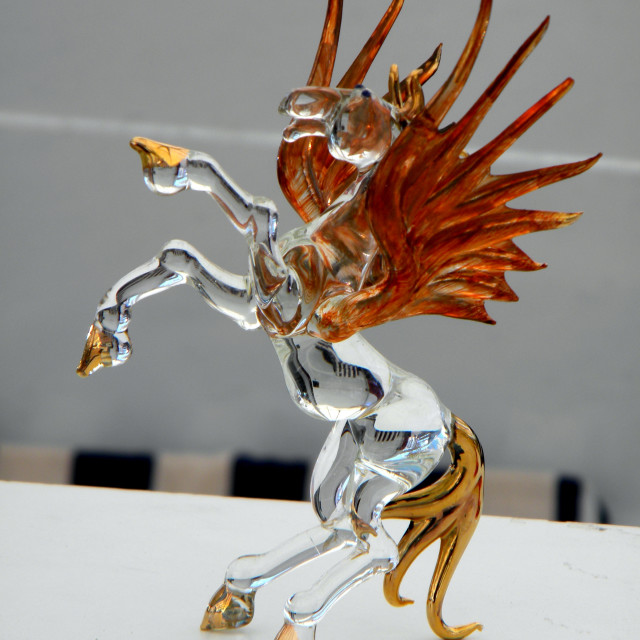 "A glass horse" by Amit Mendelsohn - £50.00 "A glass horse" stock image