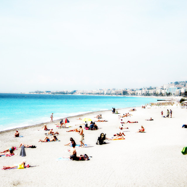 "Nice beach" by Amit Mendelsohn - $62.97 "Nice beach" stock image