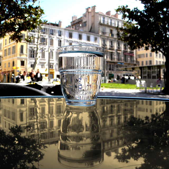 "A glass of water" stock image