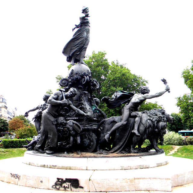 "place de la nation - Paris" by Amit Mendelsohn - £50.00 "place de la nation - Paris" stock image