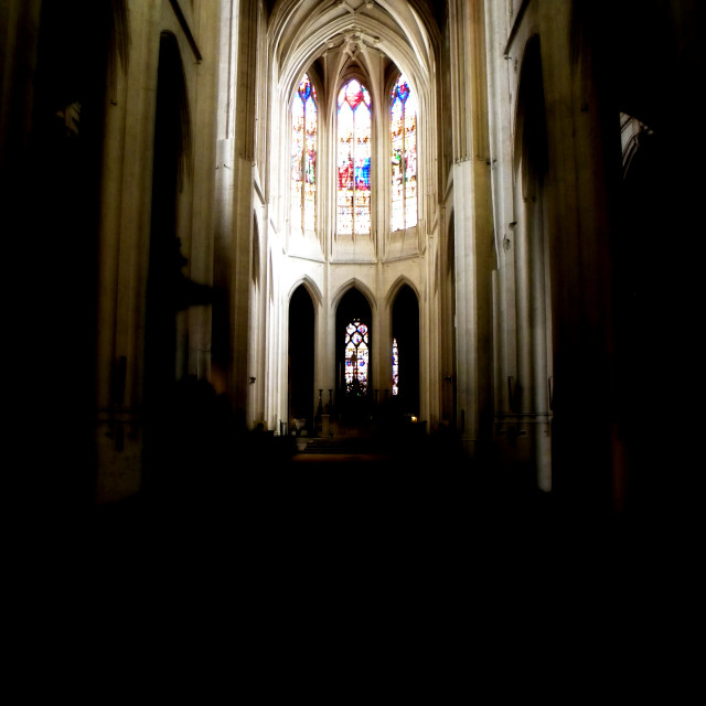 "darkness in the church" by Amit Mendelsohn - £50.00 "darkness in the church" stock image