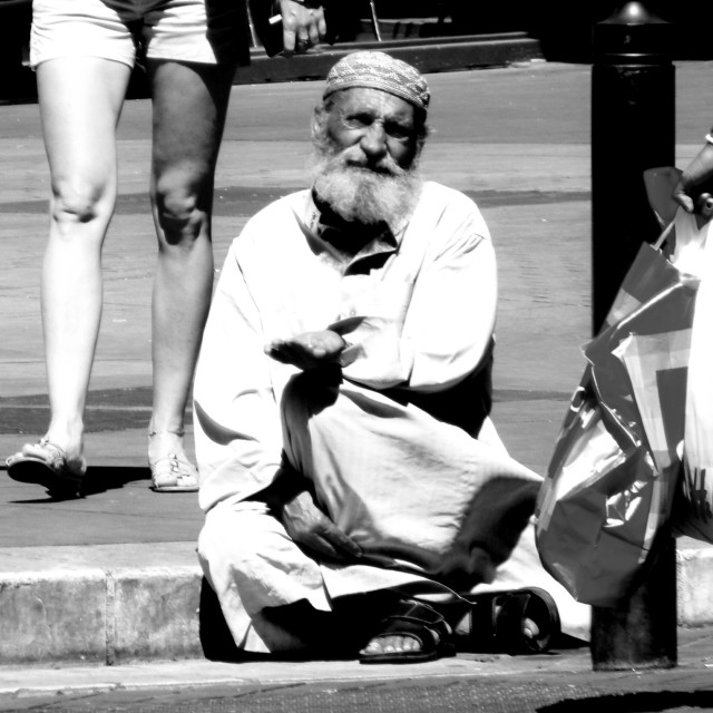 "A Beggar" by Amit Mendelsohn - £50.00 "A Beggar" stock image