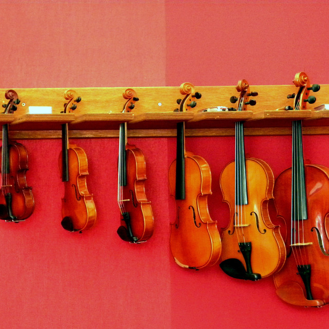 "Violins" by Amit Mendelsohn - £50.00 "Violins" stock image
