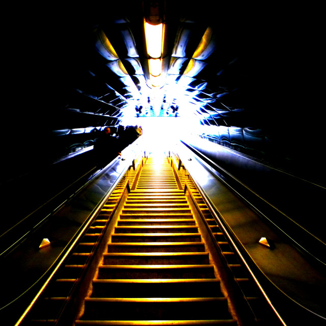 "The light in the end of the tunnel" by Amit Mendelsohn - £50.00 "The light in the end of the tunnel" stock image