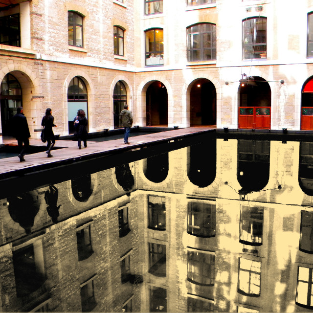 "The Docks" by Amit Mendelsohn - £50.00 "The Docks" stock image