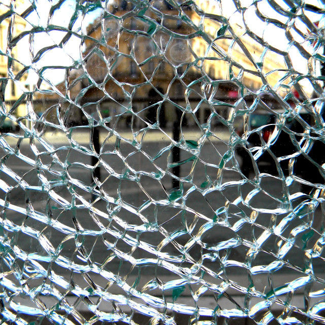 "through a broken glass" by Amit Mendelsohn - £50.00 "through a broken glass" stock image