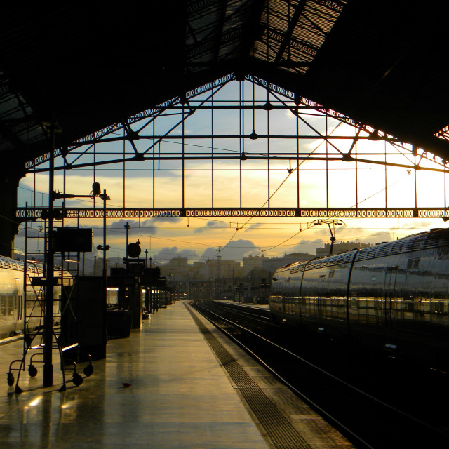 "St. charles train station" stock image