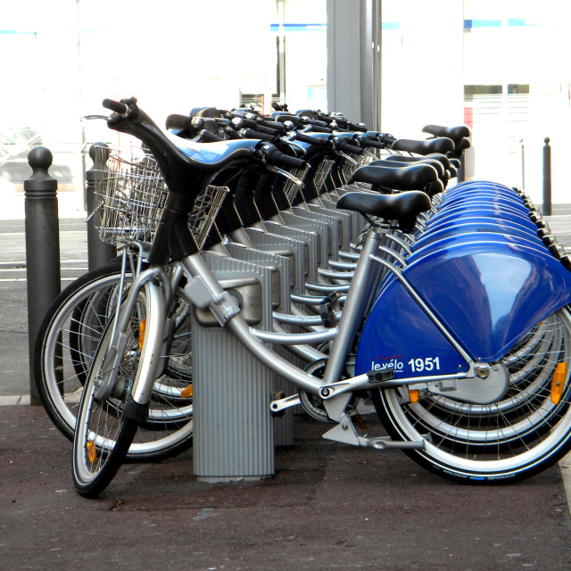 "Bicycles" by Amit Mendelsohn - £50.00 "Bicycles" stock image