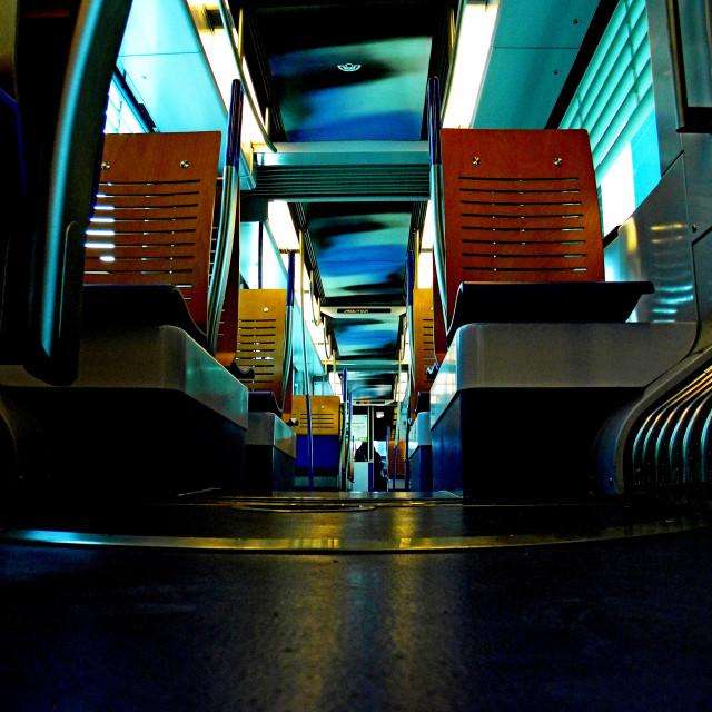 "Tramway empty" by Amit Mendelsohn - £50.00 "Tramway empty" stock image