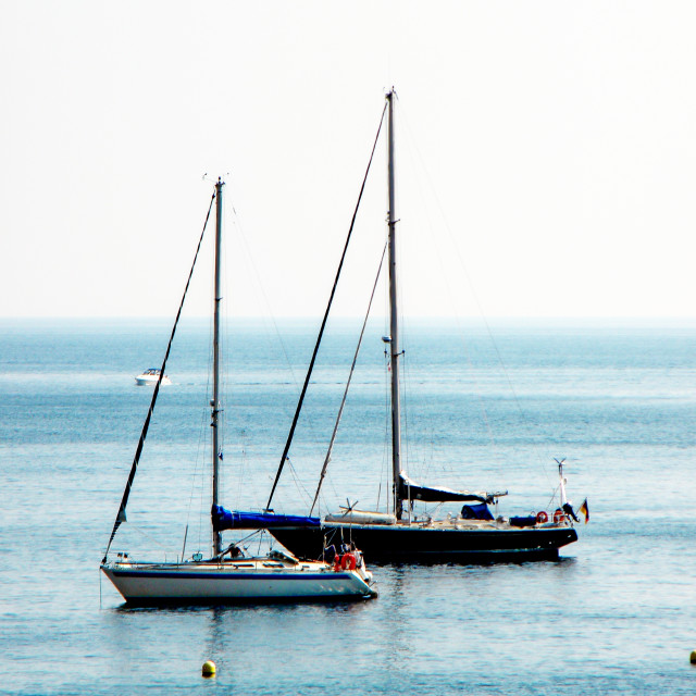 "Boats ancored" by Amit Mendelsohn - £50.00 "Boats ancored" stock image