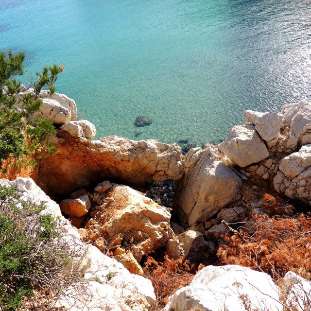 "The creek of sormiou" by Amit Mendelsohn - £50.00 "The creek of sormiou" stock image