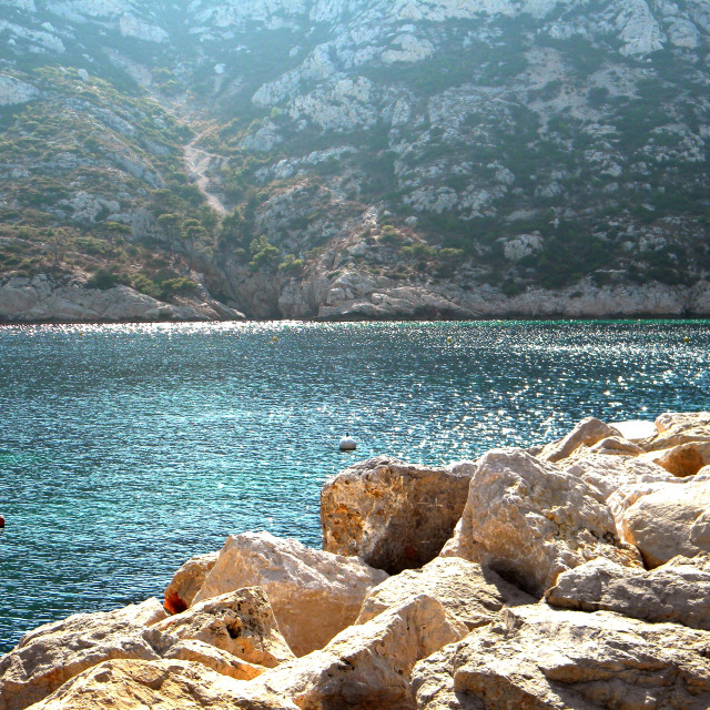 "The creek of sormiou" by Amit Mendelsohn - £50.00 "The creek of sormiou" stock image