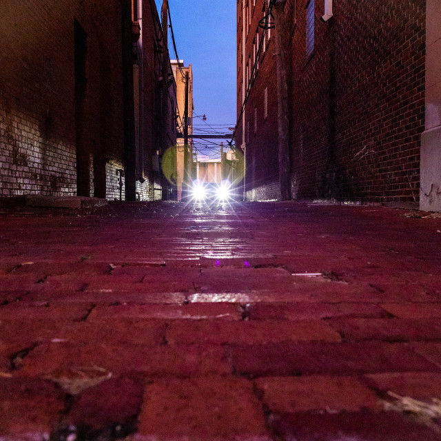 "Light in an Alley" stock image