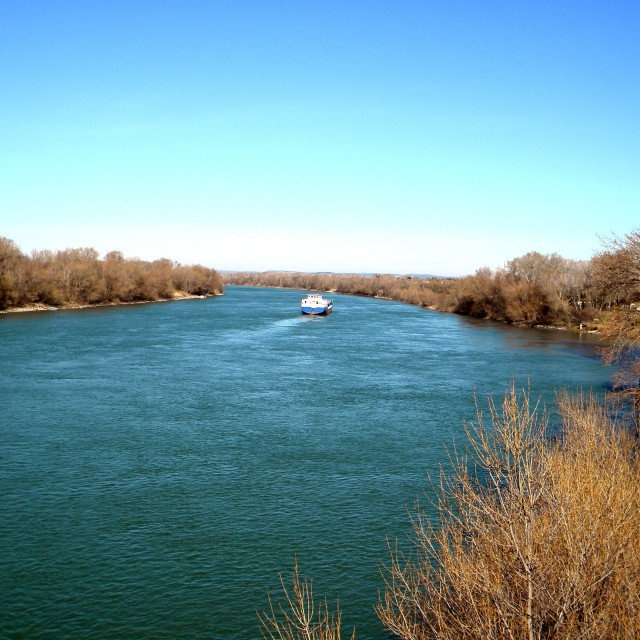 "The Rhone river" stock image