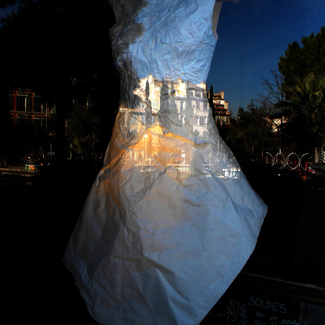 "The paper dress" stock image