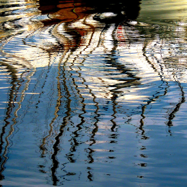 "Reflection on the water" stock image