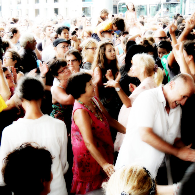 "People dancing together" stock image