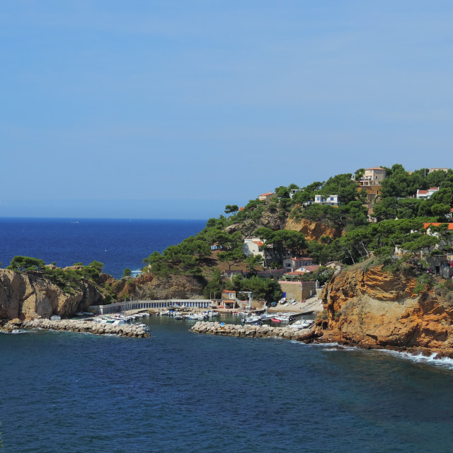 "ensues la redonne - blue coast" stock image