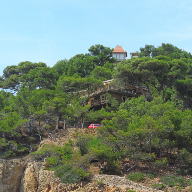 "ensues la redonne - blue coast" stock image