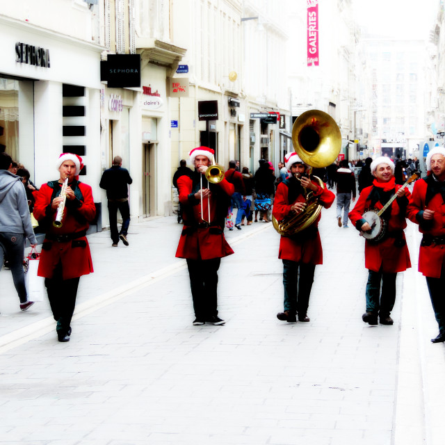 "Playing for Christmass" by Amit Mendelsohn - £50.00 "Playing for Christmass" stock image