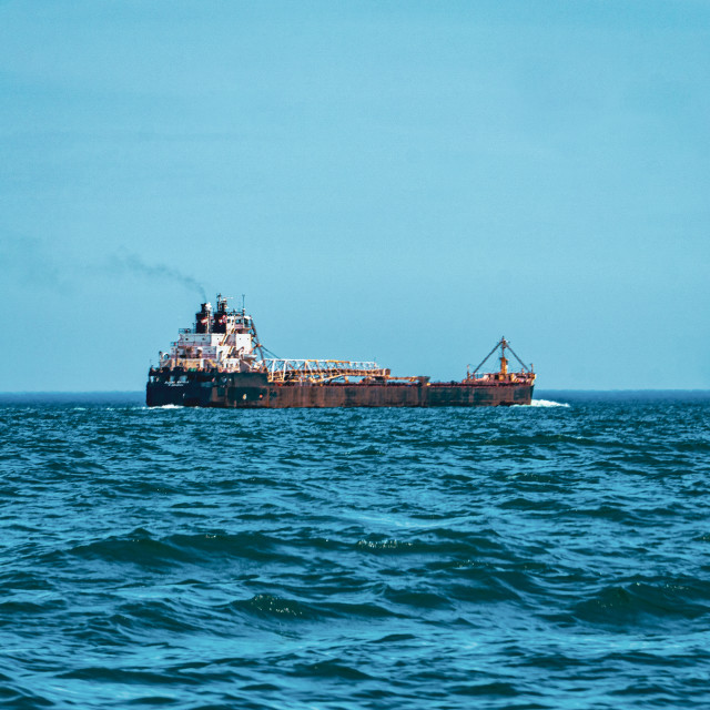 "Tanker on Lake Ontario" stock image