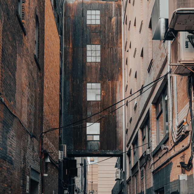 "Alleyway off Bathurst St" stock image