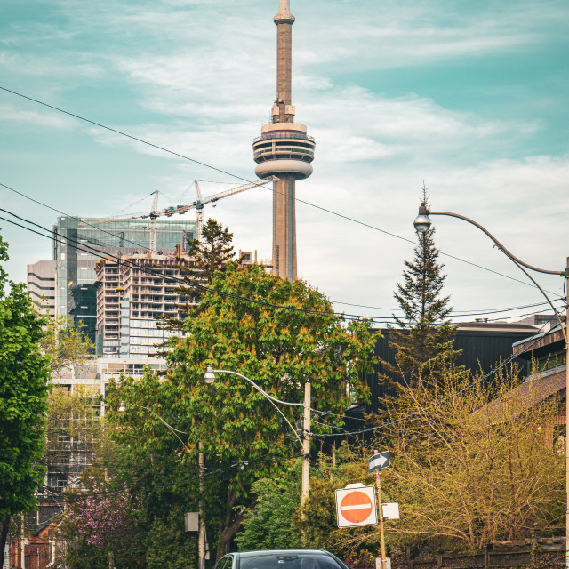 "Wellington St W Toronto Afternoon" stock image